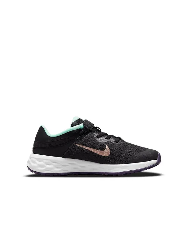 Кроссовки Revolution 6 Flyease Nike — изображение 2 из 4, черный/белый/золотистый