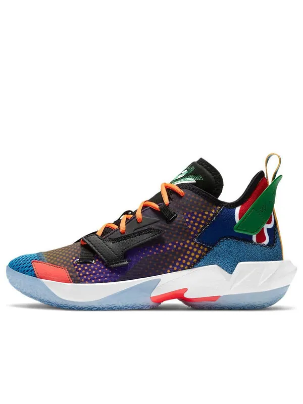 Кроссовки почему не zer0.4 Air Jordan — изображение 1 из 4, синий/черный/зеленый