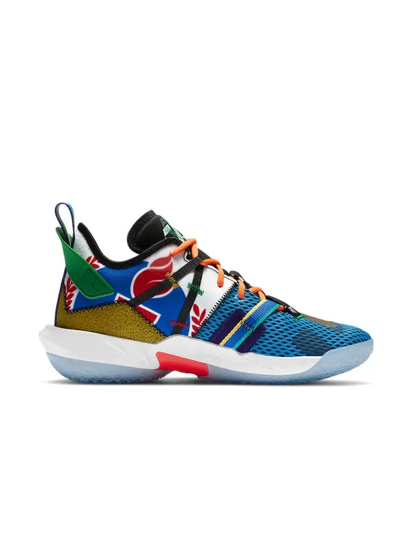 Кроссовки почему не zer0.4 Air Jordan — изображение 2 из 4, синий/черный/зеленый