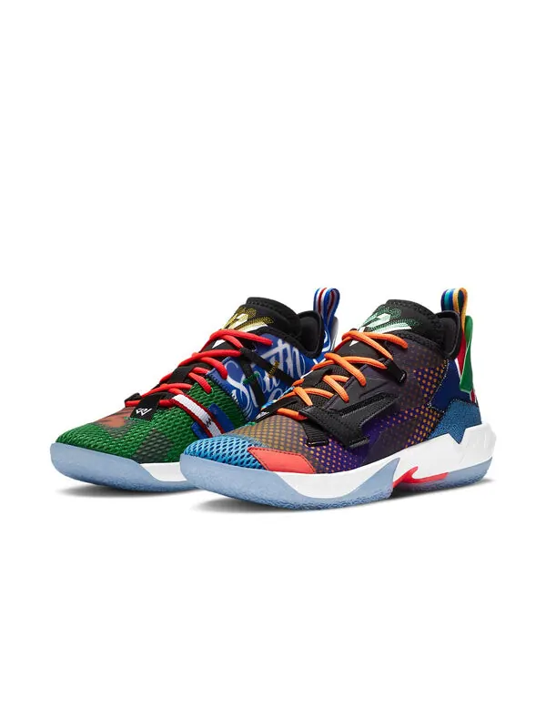 Кроссовки почему не zer0.4 Air Jordan — изображение 3 из 4, синий/черный/зеленый