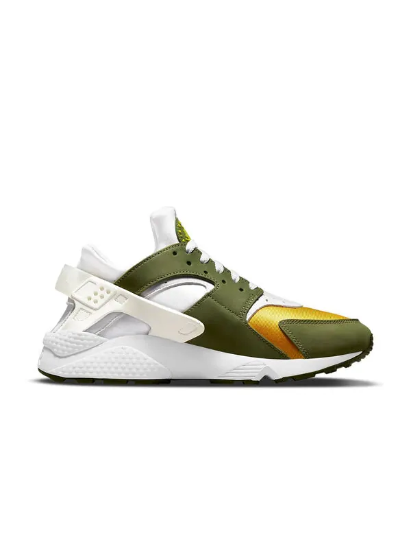 Кроссовки x stussy air huarache le Nike — изображение 2 из 4, белый/зеленый/желтый