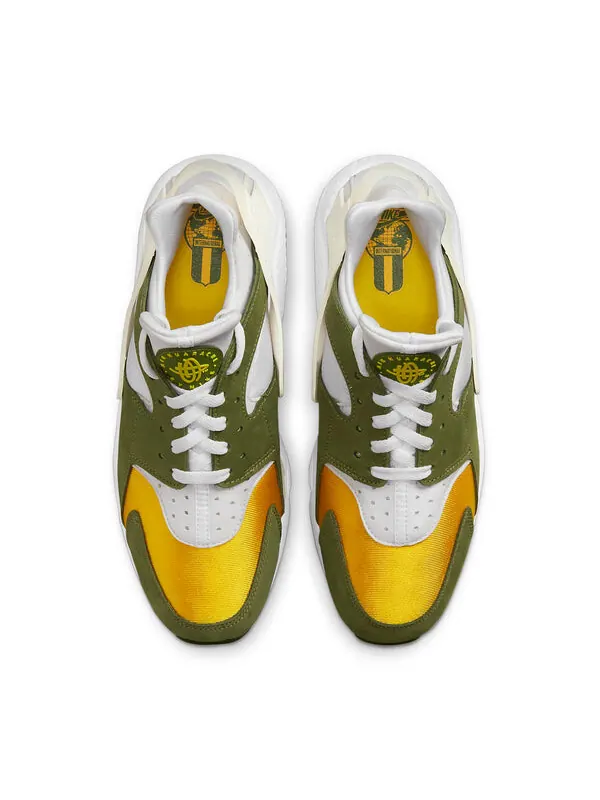 Кроссовки x stussy air huarache le Nike — изображение 4 из 4, белый/зеленый/желтый