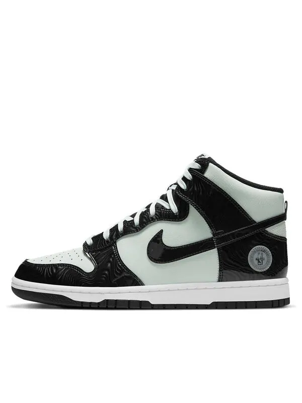 Кроссовки данки высокие se Nike — изображение 1 из 4, зеленый/черный/белый