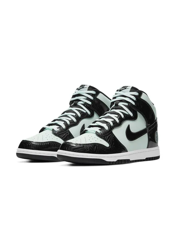 Кроссовки данки высокие se Nike — изображение 3 из 4, зеленый/черный/белый
