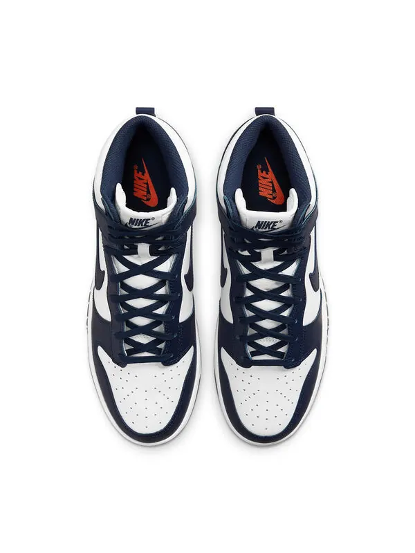 Кроссовки данк высокие Nike — изображение 4 из 4, белый/темно-синий