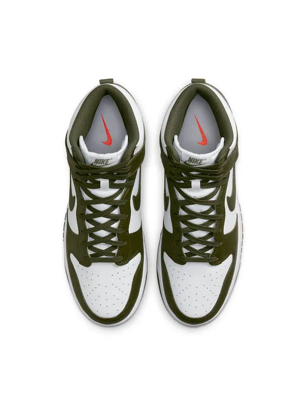 Кроссовки данк высокие Nike — изображение 4 из 4, зеленый/белый