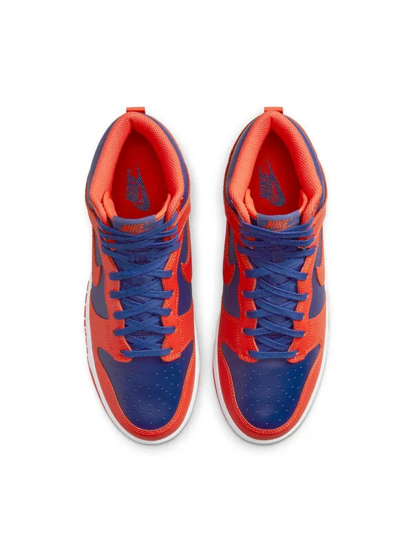 Кроссовки данк высокие Nike — изображение 4 из 4, синий/оранжевый