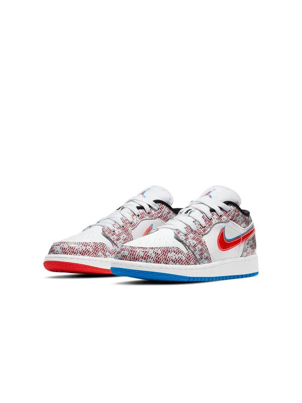 Кроссовки 1 low se Air Jordan — изображение 3 из 4, белый/красный/синий