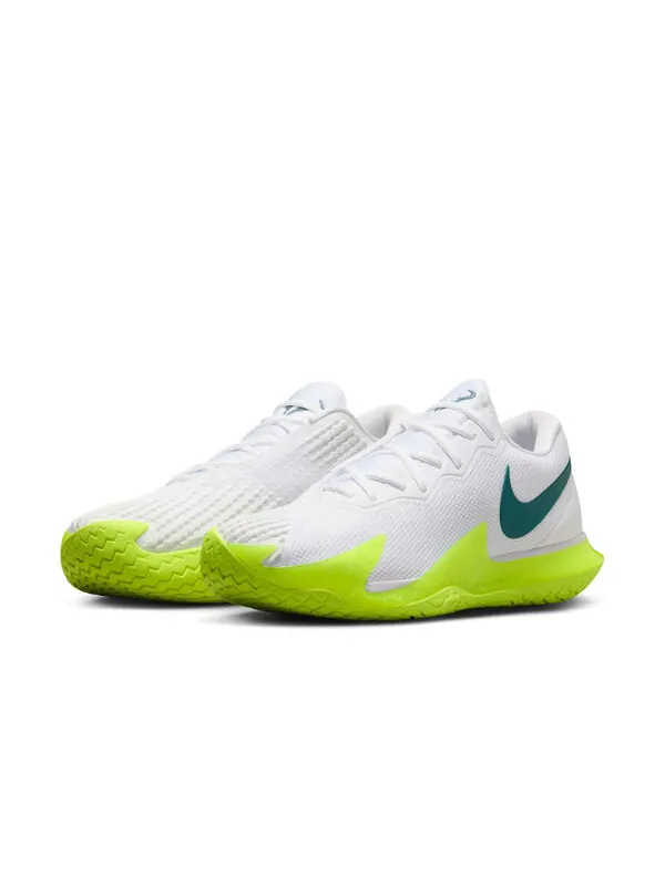 Кроссовки court zoom vapor cage 4 rafa 'white volt geode teal' Nike — изображение 3 из 4, белый