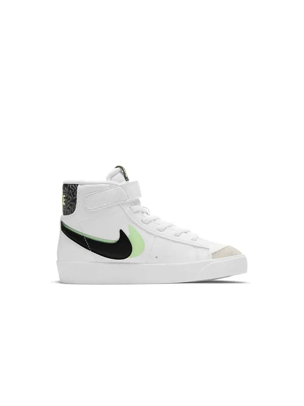 Кроссовки blazer mid '77 se 'double swoosh - white vapor green' Nike — изображение 2 из 4, черный/белый/зеленый