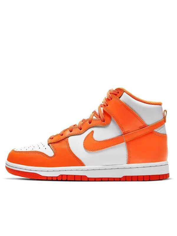 Кроссовки данк высокие Nike — изображение 1 из 4, оранжевый/белый