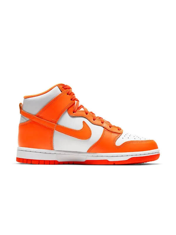 Кроссовки данк высокие Nike — изображение 2 из 4, оранжевый/белый