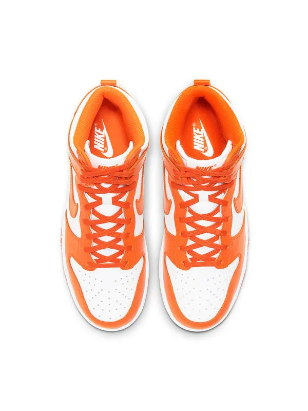 Кроссовки данк высокие Nike — изображение 4 из 4, оранжевый/белый