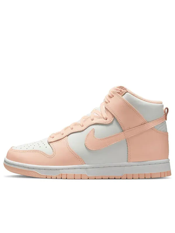Кроссовки данк высокие Nike — изображение 1 из 4, белый/светлый розовый