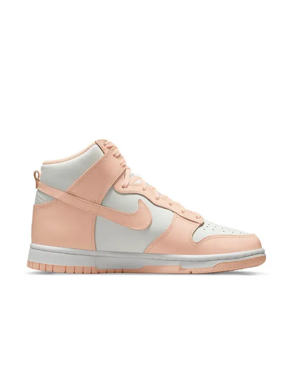 Кроссовки данк высокие Nike — изображение 2 из 4, белый/светлый розовый
