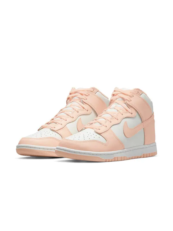 Кроссовки данк высокие Nike — изображение 3 из 4, белый/светлый розовый
