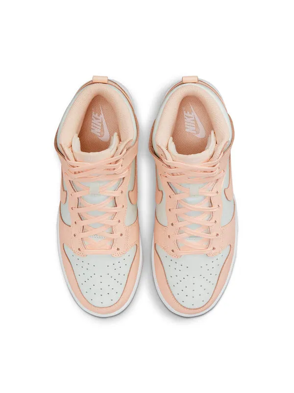 Кроссовки данк высокие Nike — изображение 4 из 4, белый/светлый розовый