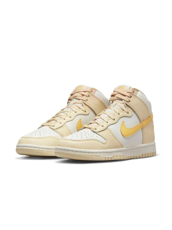 Кроссовки dunk high 'pale vanilla' Nike — изображение 2 из 4, бледный//золотистый