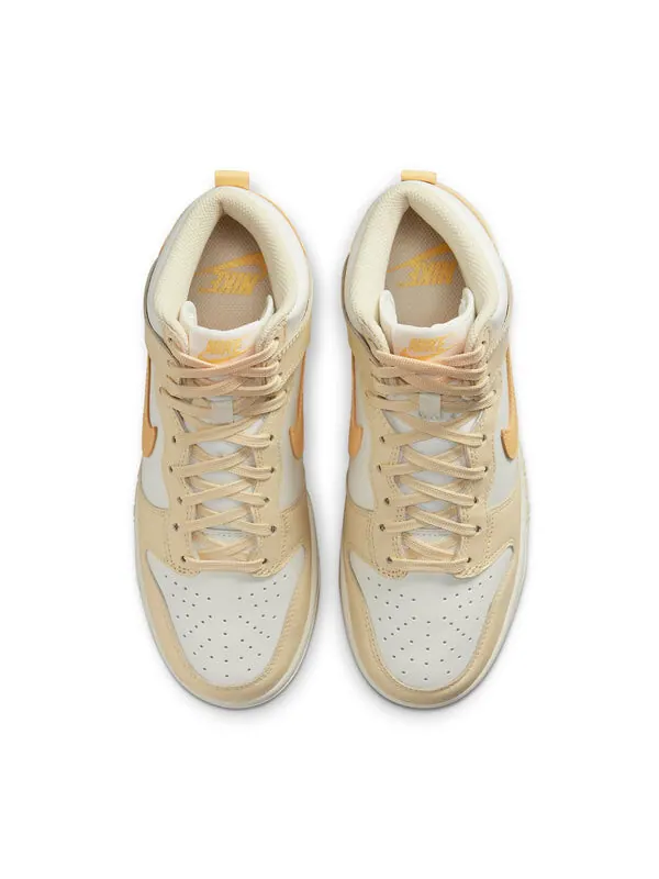 Кроссовки dunk high 'pale vanilla' Nike — изображение 3 из 4, бледный//золотистый