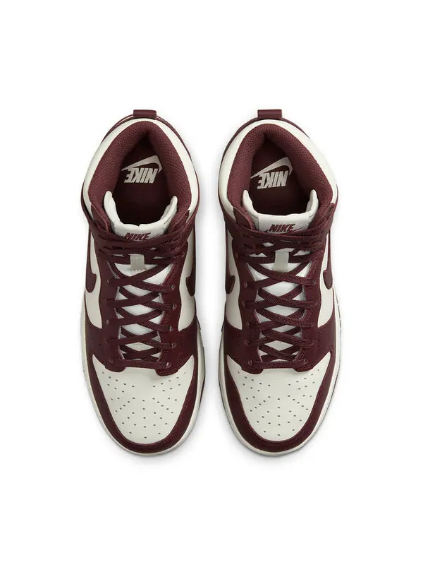 Кроссовки данк высокие Nike — изображение 4 из 4, винный красный