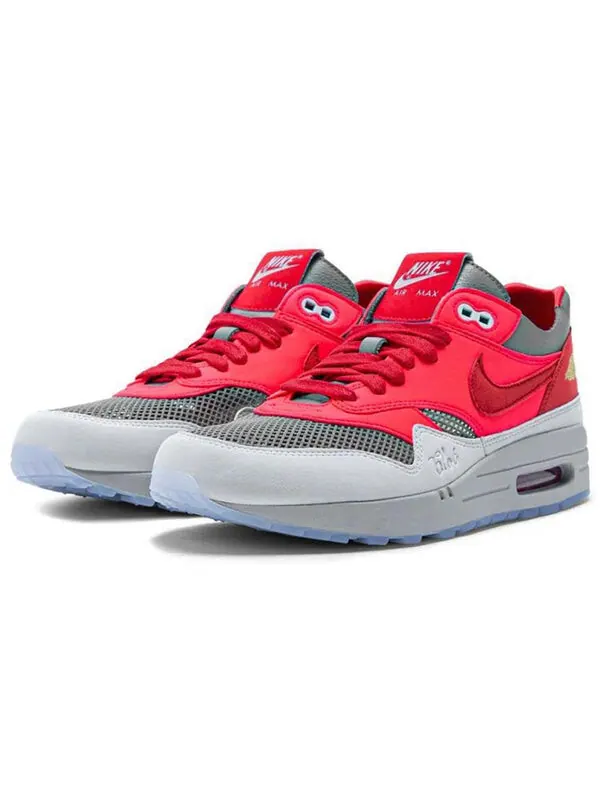 Кроссовки клот х аир макс 1 Nike — изображение 3 из 4, красный/серый
