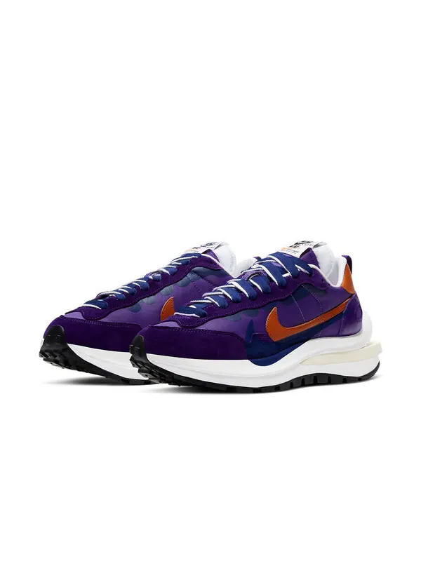 Кроссовки x sacai vaporwaffle 'dark iris' Nike — изображение 3 из 4, темный/оранжевый/белый