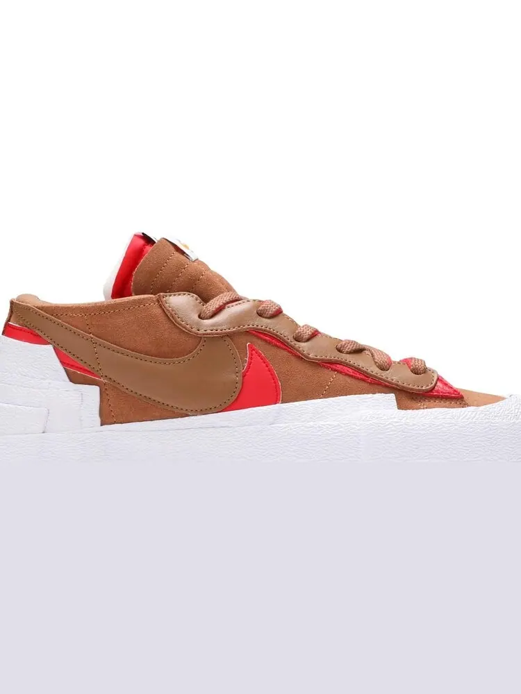 Кроссовки Nike sacai x Blazer Low 'British Tan' — изображение 3 из 10, бежевый