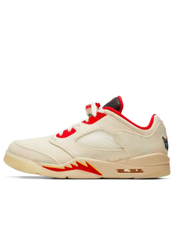 Кроссовки 5 retro low 'chinese new year' 2021 Air Jordan — изображение 1 из 4, красный/желтый/белый