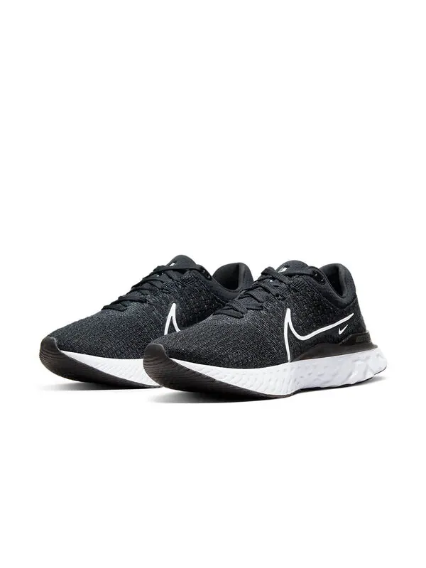 Кроссовки react infinity run flyknit 3 Nike — изображение 3 из 4, черный/белый