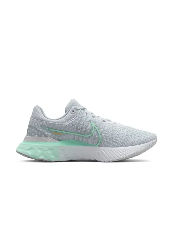 Кроссовки react infinity run flyknit 3 Nike — изображение 2 из 4, серый/зеленый