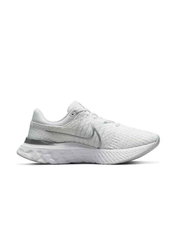 Кроссовки react infinity run flyknit 3 Nike — изображение 2 из 4, белый/серый