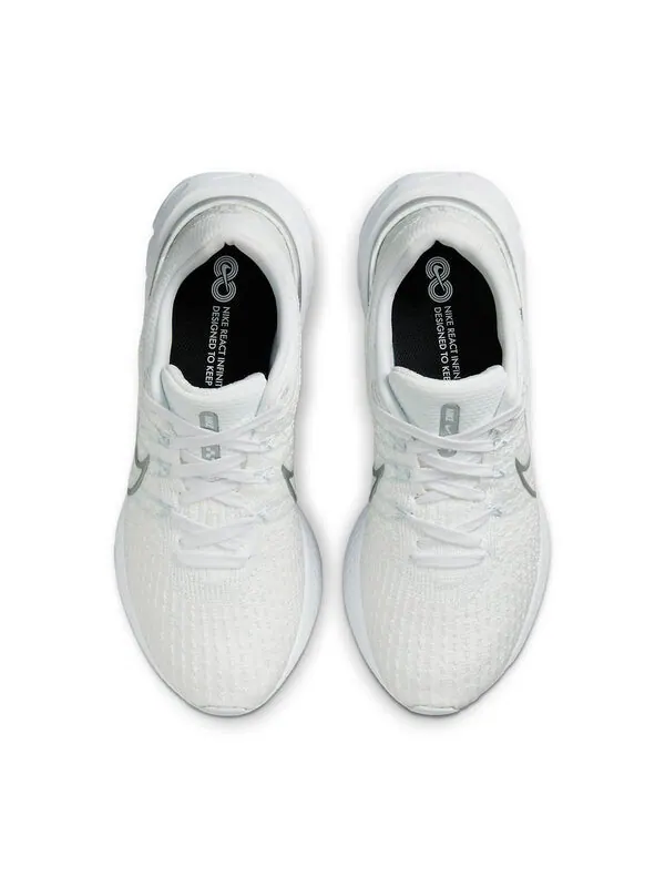Кроссовки react infinity run flyknit 3 Nike — изображение 4 из 4, белый/серый