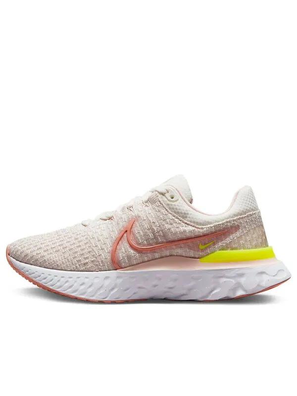 Кроссовки react infinity run flyknit 3 Nike — изображение 1 из 4, розовый/белый/желтый
