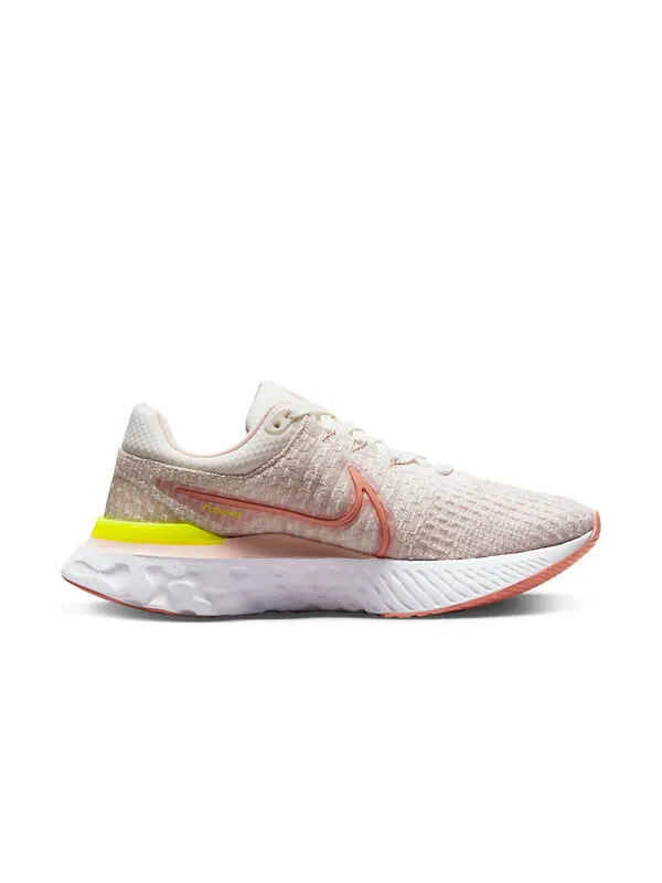 Кроссовки react infinity run flyknit 3 Nike — изображение 2 из 4, розовый/белый/желтый
