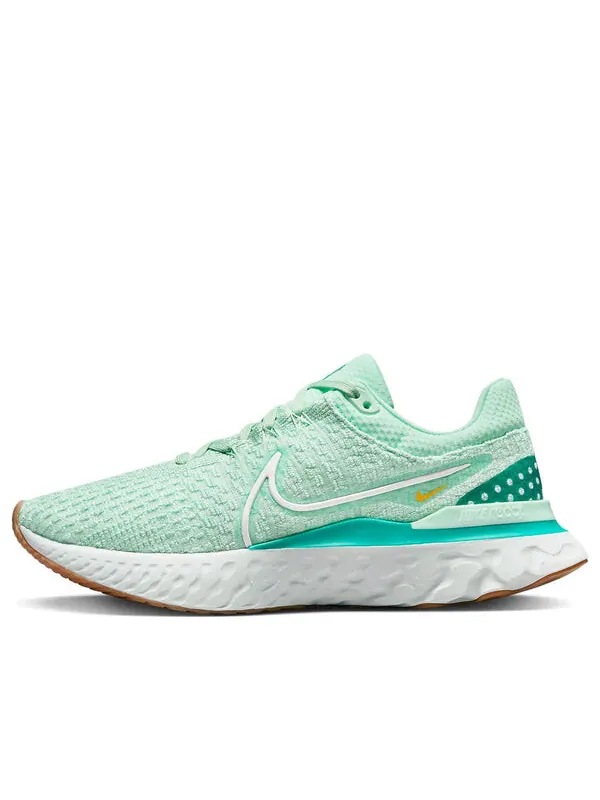Кроссовки react infinity run flyknit 3 Nike — изображение 1 из 1, зеленый/белый
