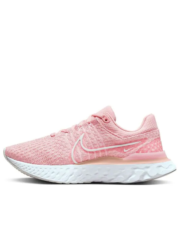 Кроссовки react infinity run flyknit 3 Nike — изображение 1 из 4, розовый/белый