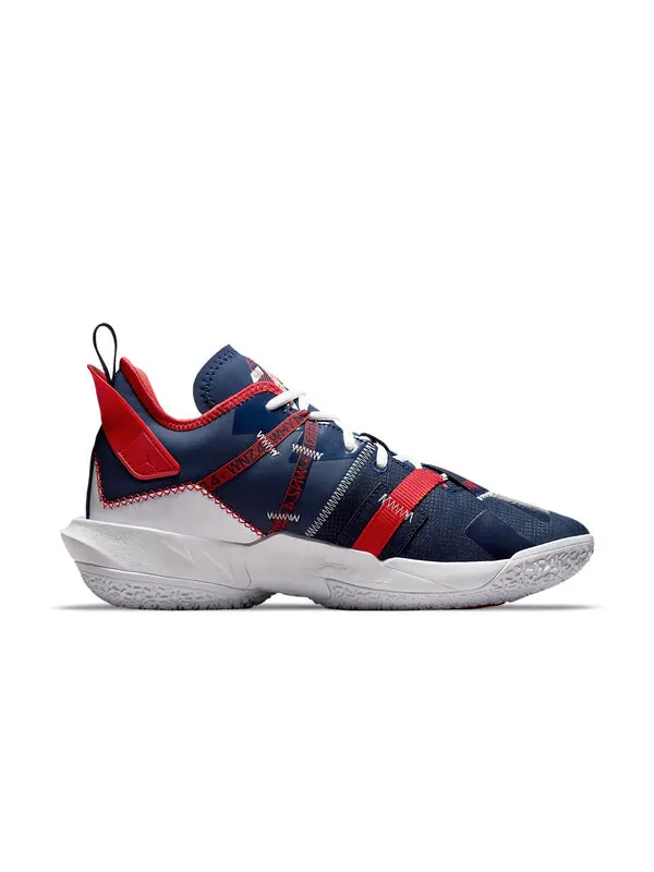 Кроссовки почему не zer0.4 pf Air Jordan — изображение 2 из 4, синий/белый/красный