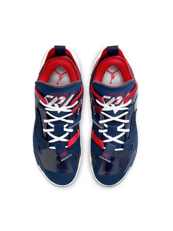 Кроссовки почему не zer0.4 pf Air Jordan — изображение 4 из 4, синий/белый/красный
