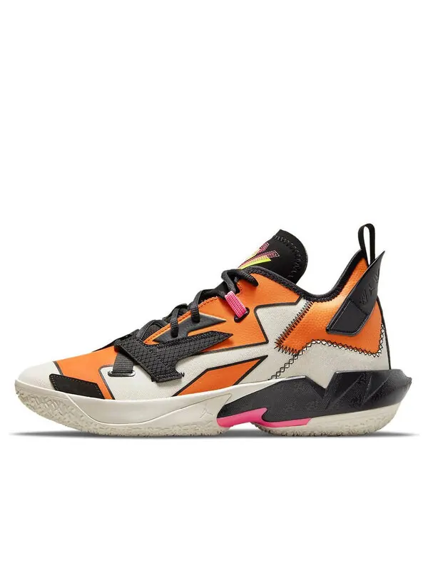 Кроссовки почему не zer0.4 Air Jordan — изображение 1 из 4, черный/оранжевый/белый