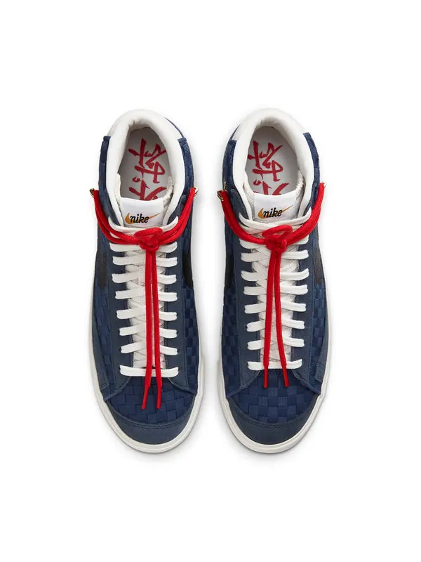 Кроссовки blazer mid '77 vintage 'sashiko' Nike — изображение 4 из 4, синий