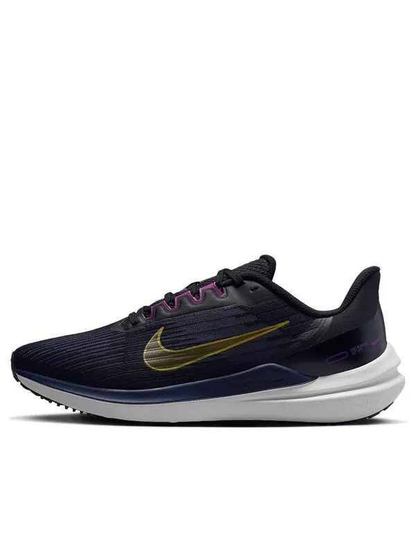 Кроссовки Air Winflo 9 Nike — изображение 1 из 4, черный/синий/золотистый