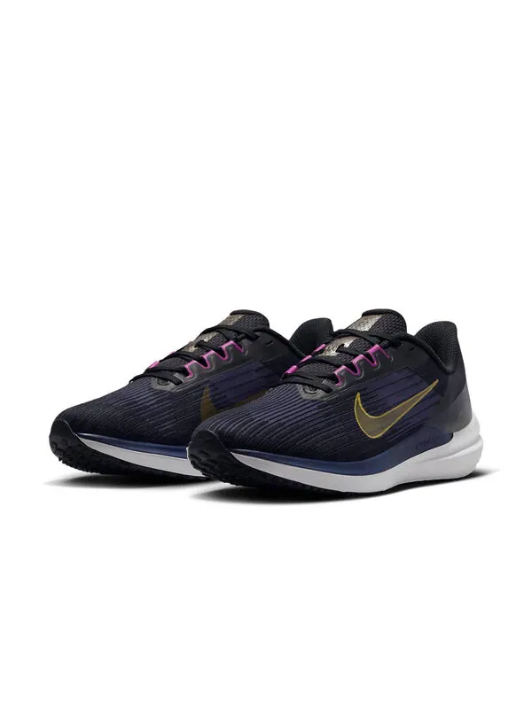 Кроссовки Air Winflo 9 Nike — изображение 3 из 4, черный/синий/золотистый