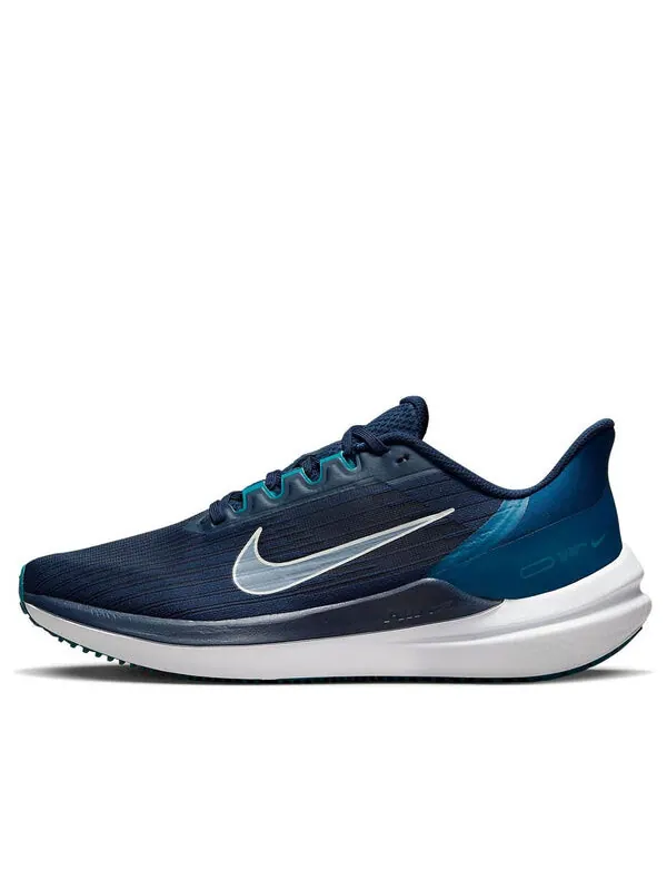 Кроссовки air zoom winflo 9 'obsidian valerian blue' Nike — изображение 1 из 4, синий/яркий/зеленый