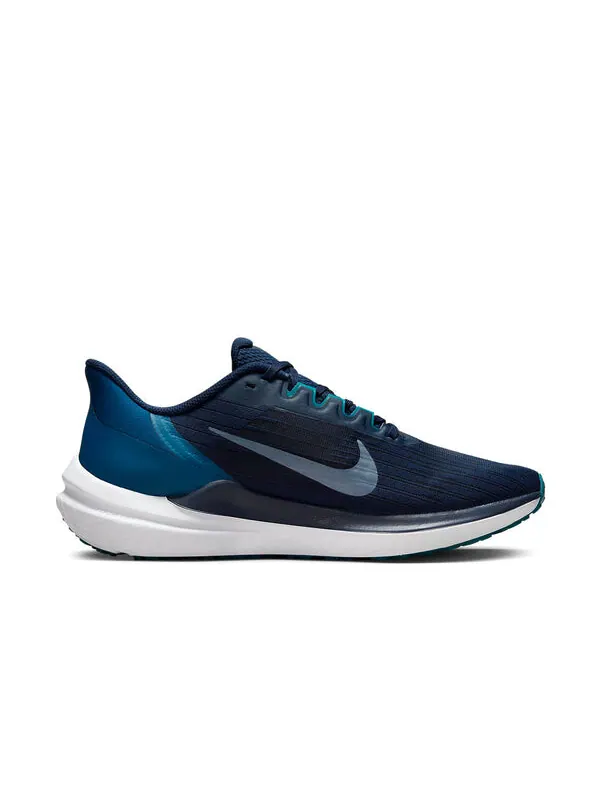 Кроссовки air zoom winflo 9 'obsidian valerian blue' Nike — изображение 2 из 4, синий/яркий/зеленый