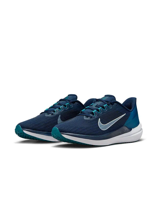 Кроссовки air zoom winflo 9 'obsidian valerian blue' Nike — изображение 3 из 4, синий/яркий/зеленый