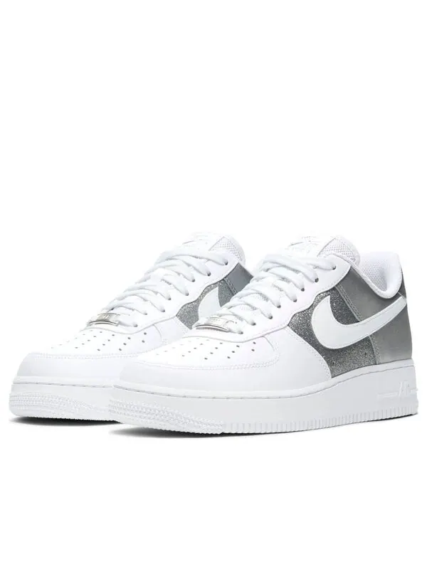 Кроссовки air force 1 '07 'white metallic silver' Nike — изображение 3 из 4, белый/серебристый