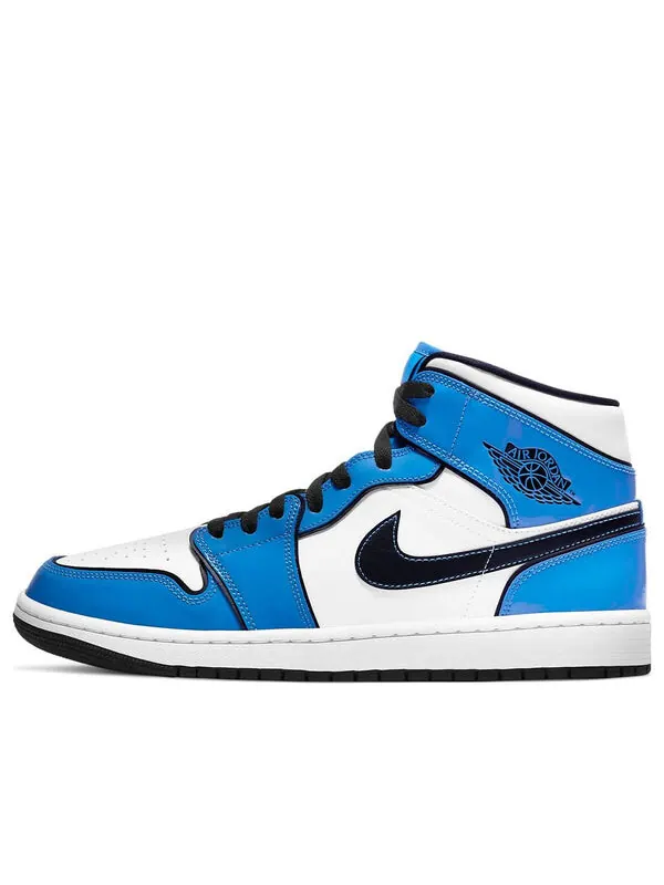 Кроссовки 1 средний размер Air Jordan — изображение 1 из 4, синий/белый/черный