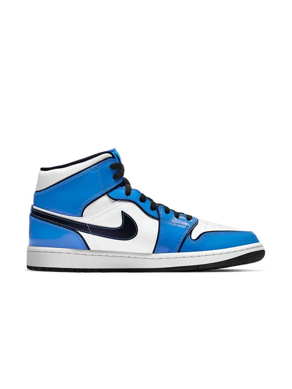 Кроссовки 1 средний размер Air Jordan — изображение 2 из 4, синий/белый/черный