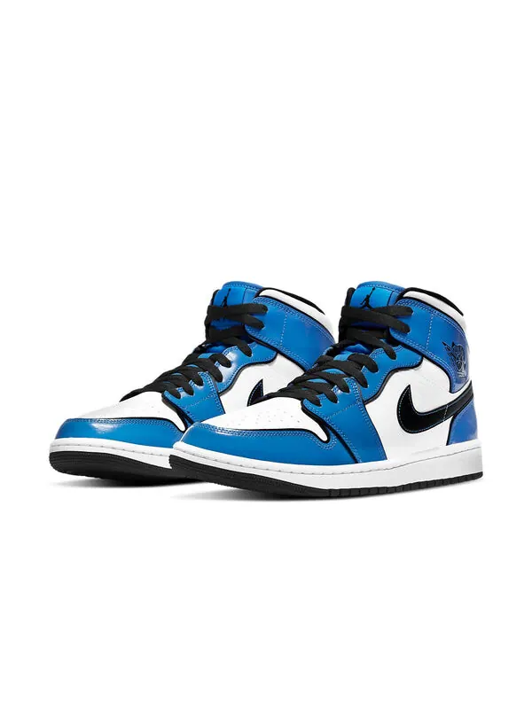 Кроссовки 1 средний размер Air Jordan — изображение 3 из 4, синий/белый/черный