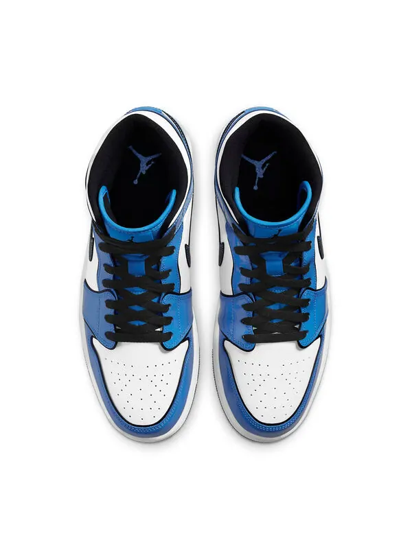 Кроссовки 1 средний размер Air Jordan — изображение 4 из 4, синий/белый/черный
